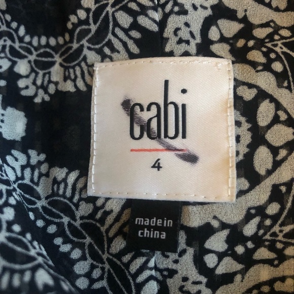 Cabi Seaside Chic Blazer Polka Dot Jacket Black White Size 4 - Picture 6 of 8